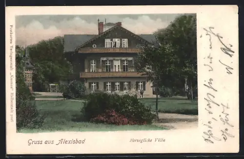 AK Alexisbad, Herzogliche Villa