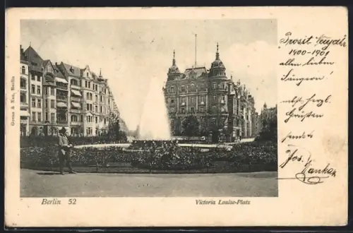 AK Berlin-Schöneberg, Strassenblick auf den Victoria-Louise-Platz