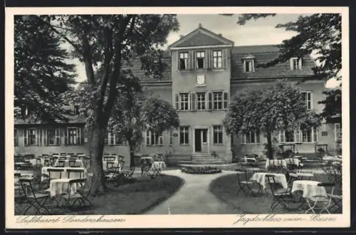 AK Sondershausen / Thüringen, Gasthof Jagdschloss Zum Possen, Inh. H. Spannaus