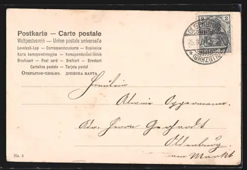 AK Oldenburg / Gr., Staugrabenstrasse, Blick zur neuen Post