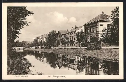 AK Oldenburg / Gr., Am Staugraben, Staugrabenstrasse
