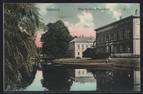 AK Oldenburg / Gr., Altes Palais u. Augusteum, Elisabethstrasse