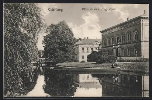 AK Oldenburg / Gr., Altes Palais u. Augusteum, Elisabethstrasse