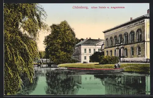 AK Oldenburg / O., Altes Palais und Augusteum
