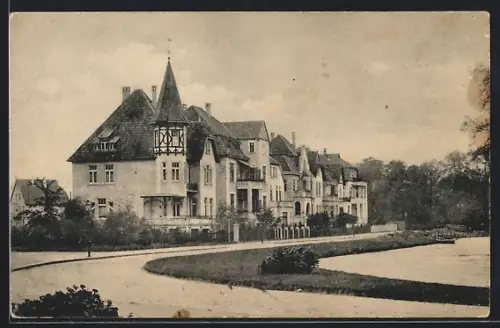 AK Oldenburg i. Gr., Schlossgarten in der Elisabethstrasse