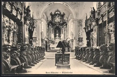 AK Bero-Münster, Innenansicht der Stiftskirche