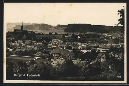 AK Burgdorf, Blick über die Unterstadt