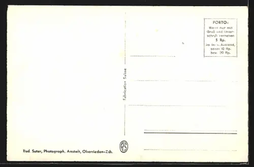 AK Wohlen /AG, Ortsansicht aus der Vogelschau mit Kirche