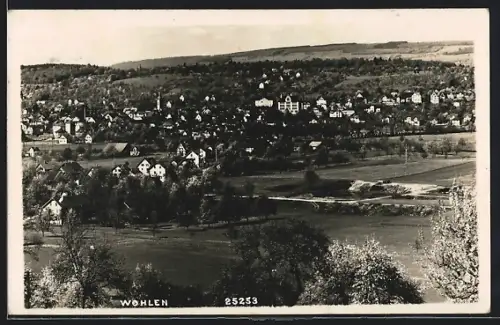 AK Wohlen /AG, Ortsansicht mit Hügeln