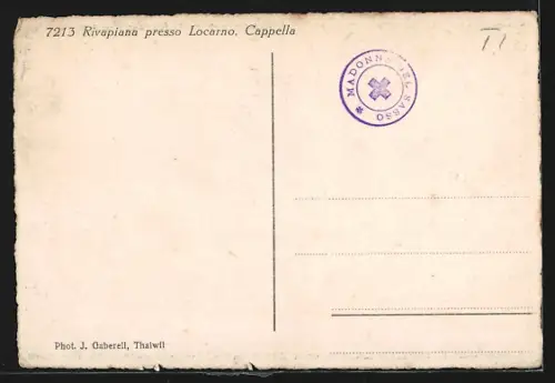 AK Rivapiana presso Locarno, Capella