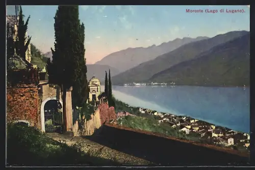 AK Morcote /Lago di Lugano, Vista Parziale
