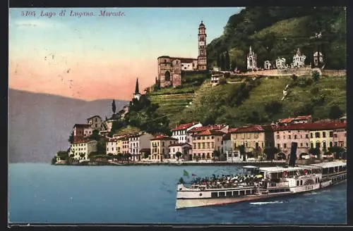 AK Morcote, Schiff auf dem Luganosee