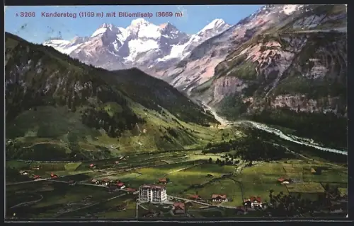 AK Kandersteg, Hotel mit Blüemlisalp