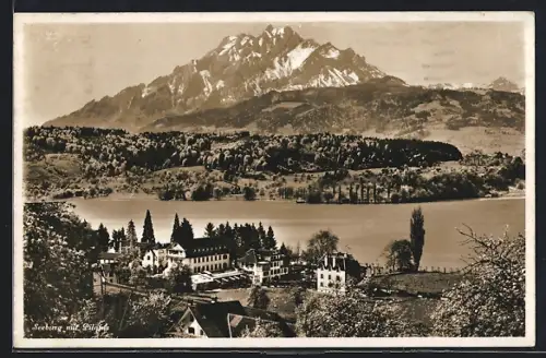 AK Seeberg, Panorama mit Pilatus