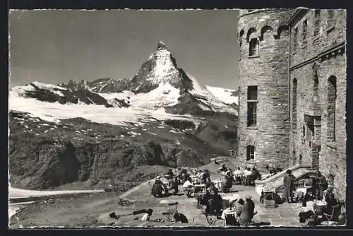 AK Zermatt, Kulmhotel Gornergrat, Matterhorn