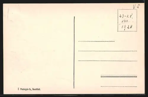 AK Almagell, Teilansicht mit Blick gegen Mattmark