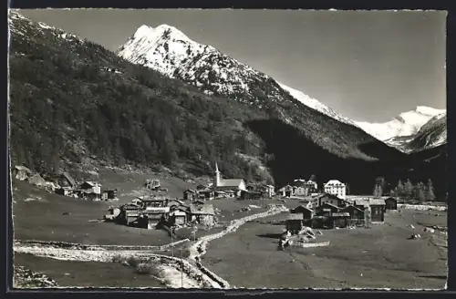 AK Saas-Almagell, Teilansicht mit Mittelgrat und Seewenhorn