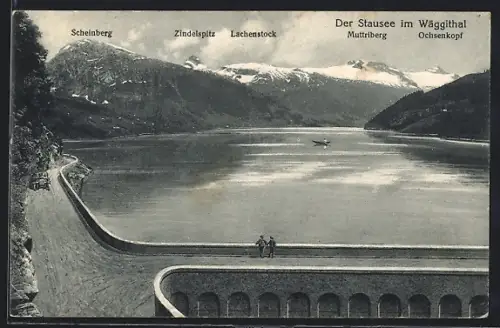 AK Wäggithal, Stausee mit Scheinberg, Zindelspitz, Lachenstock, Muttriberg und Ochsenkopf