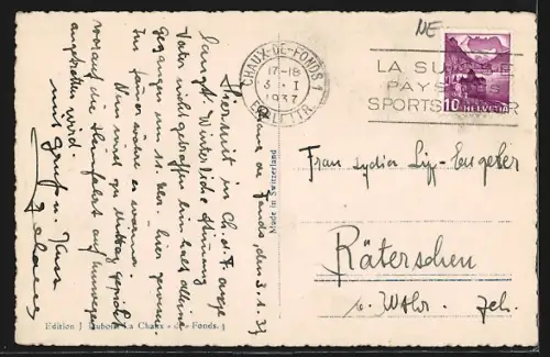 AK La Chaux-de-Fonds, Vue générale