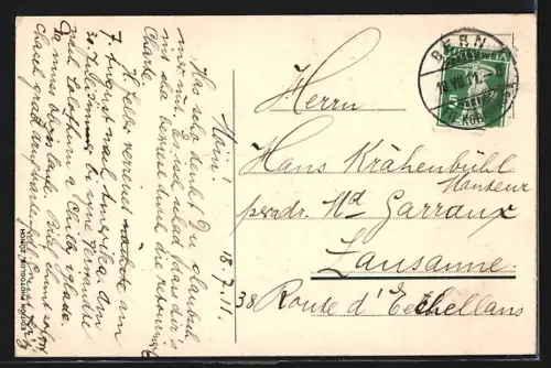 AK Bern, Rathaus und Kirche