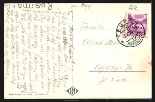 AK Teufen, Ortsansicht mit Säntiskette