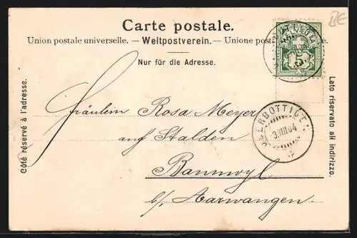 AK Bern, Partie im Hirschenpark