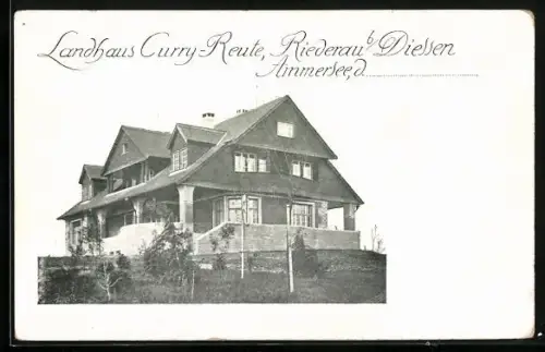 AK Riederau b. Diessen, Landhaus Curry-Reute