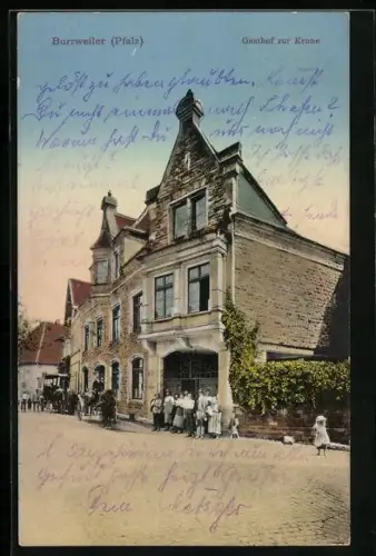 AK Burrweiler /Pfalz, Gasthof zur Krone