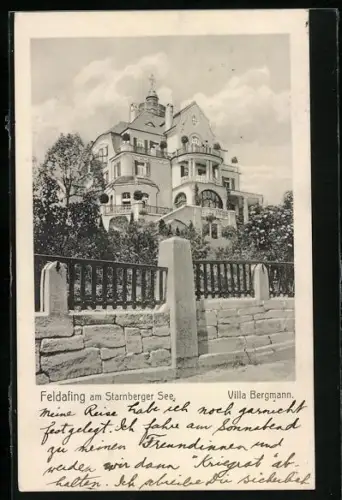 AK Feldafing am Starnberger See, Villa Bergmann