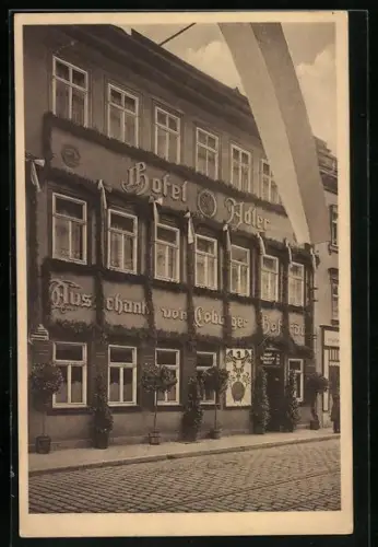 AK Coburg, Hotel Schwarzer Adler, 50-jähriges Bierausschank-Jubiläum des Coburger Hofbräuhaus
