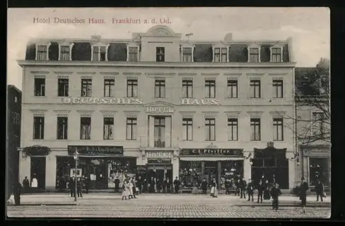 AK Frankfurt / Oder, Hotel Deutsches Haus