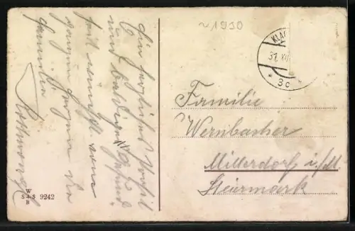 AK Rabe ärgert einen Zwerg, Neujahrsgruss