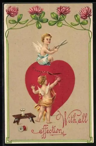 AK Amor repariert ein ein kaputtes Herz, Klee, With all affection