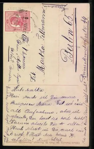 AK A.S.-R. Principesa Maria, Portrait mit langen Haaren