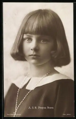AK Prinzessin Ileana von Rumänien im Porträt