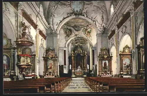AK Fribourg, Collège St. Michel, Interieur de l`Eglise