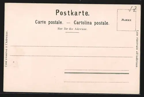 AK Gersau, Ortsansicht mit der frohen Alp