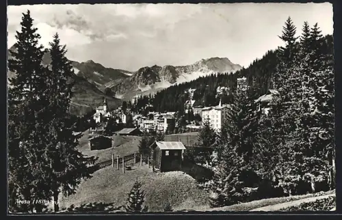 AK Arosa, Teilansicht mit Umgebung