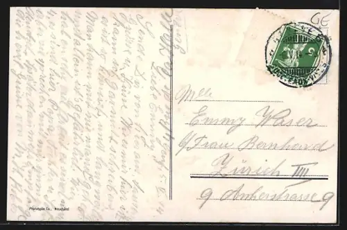 AK Genève, Rade et Pont du Mont Blanc, La lune