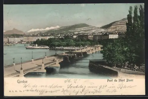 AK Genève, Pont du Mont Blanc