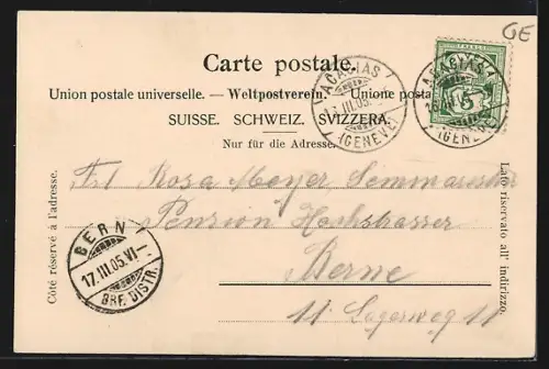 AK Genève, Pont du Mont Blanc