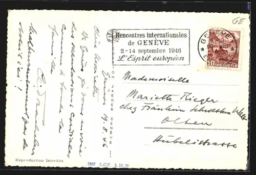 AK Genève, Le Palais des Nations