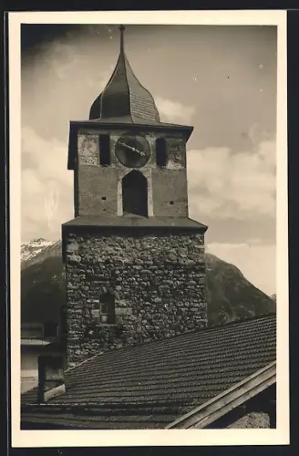 AK Bergün, Ansicht des Römerturms