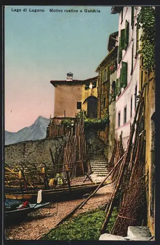 AK Gandria /Lago di Lugano, Motivo rustico a Gandria