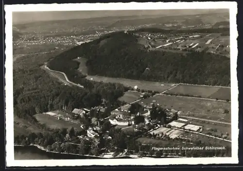 AK Schinznach, Fliegeraufnahme von dem Schwefelbad
