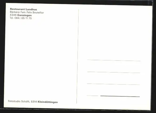 AK Gansingen, Restaurant Landhus, Fam. Felix Boutellier