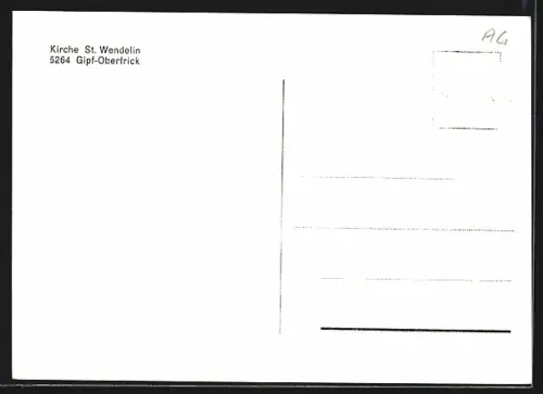 AK Gipf-Oberfrick, Kirche St. Wendelin, Innenansicht
