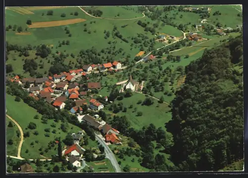 AK Densbüren, Ortsansicht, Fliegeraufnahme