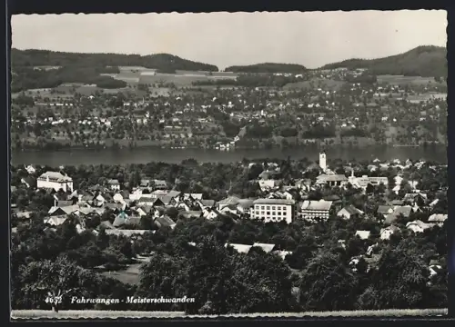 AK Fahrwangen-Meisterschwanden, Ortsansicht aus der Vogelschau