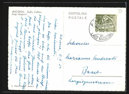 AK Ascona, Teilansicht, dalla Colina